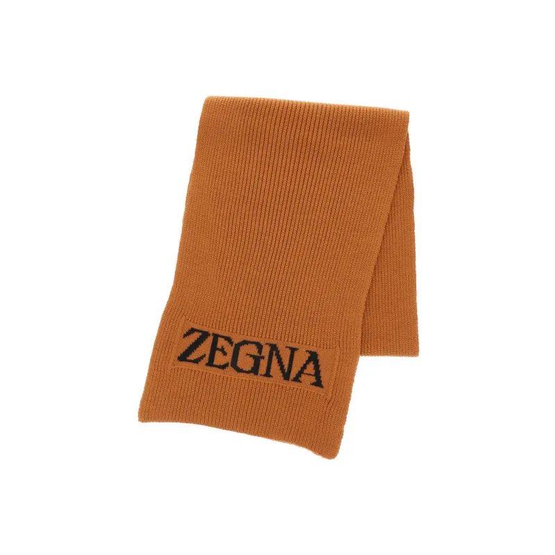 Zzegna Knit Scarves Men Brown-2