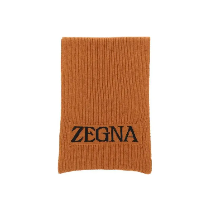 Zzegna Knit Scarves Men Brown-0