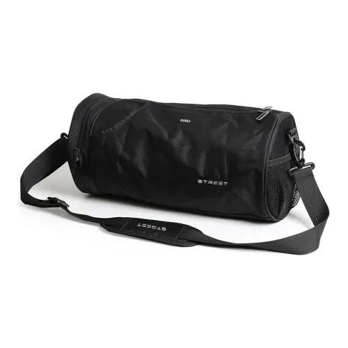 RIOREX Polyamide Travel Bag Shoulder Bag Crossbody Bag Training Bag Gym Bag Large Size Unisex Black/Blue