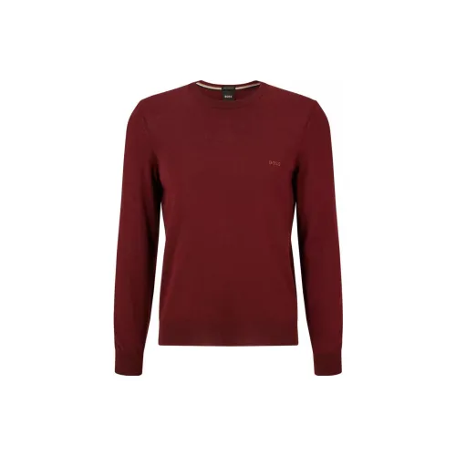 HUGO BOSS Sweaters Men Red