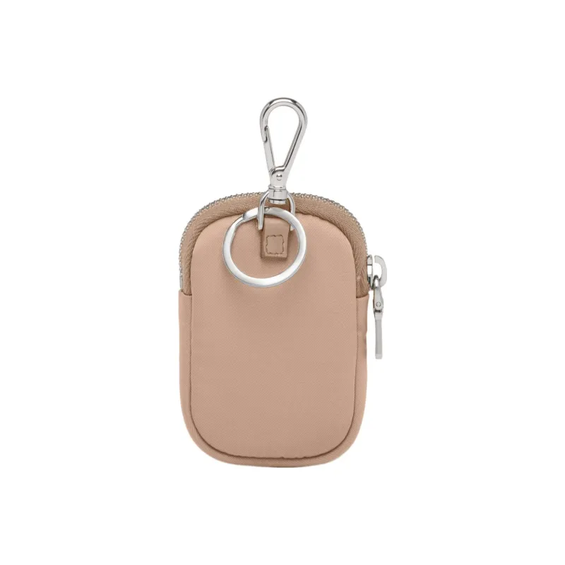 PRADA Nylon Coin Purse Mini Women's Beige/Pink-1