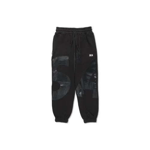 WIND AND SEA Knitted Sweatpants Men Black