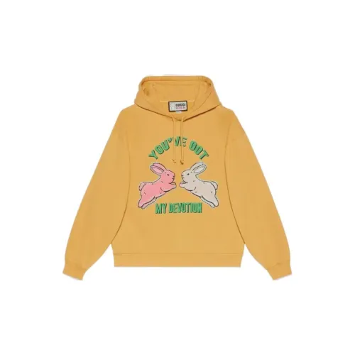 GUCCI X Harry Styles Co-branded Sweatshirts Unisex Yellow