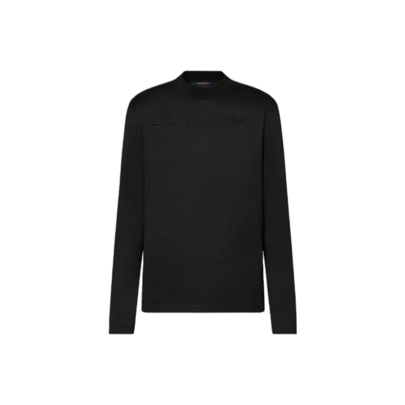 LOUIS VUITTON Lv 3D Embroidered Long Sleeved Tshirt-0