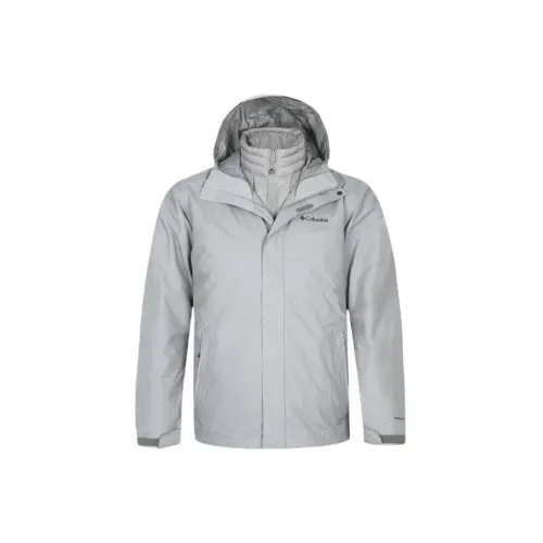 Columbia Windbreaker Jackets Men Gray