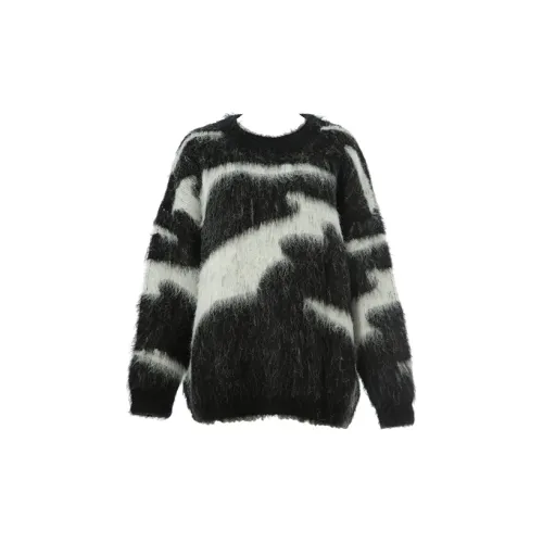 Gyokuu Sweaters Women's Black/White Textured