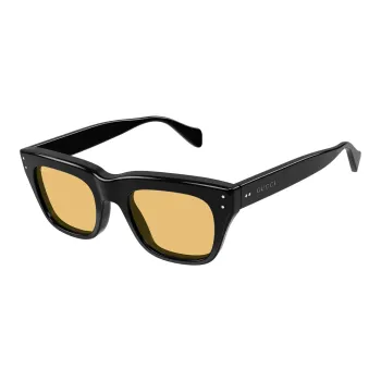 GUCCI Sunglasses Men Black/Yellow