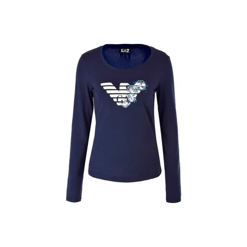 EMPORIO ARMANI T-Shirts Women's Navy Blue