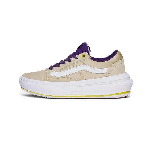 Vans Old Skool Skateboard Shoes Unisex Low-Top Beige/Purple