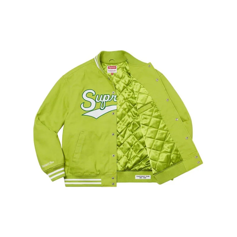 Supreme Mitchell & Ness Doughboy Twill Varsity Jacket-6