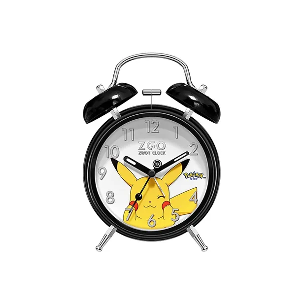 Zgo Sweeping Seconds Movement Alarm Clock Unisex White-4