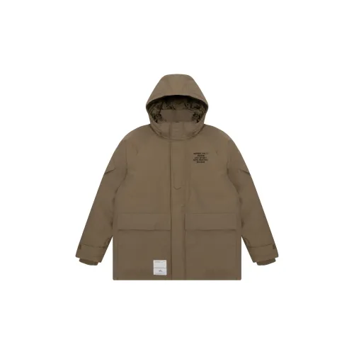 Alpha Industries Letter Solid Color Hooded Thickened Down Jacket Men's