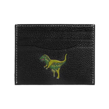 COACH Rexy Cow Leather Document Wallet Card Holders Men's Black