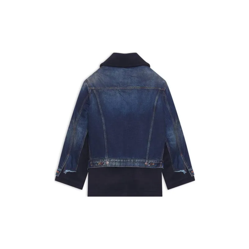 Balenciaga FW22 Cropped Coats Loose Fit Style Women's Blue-1