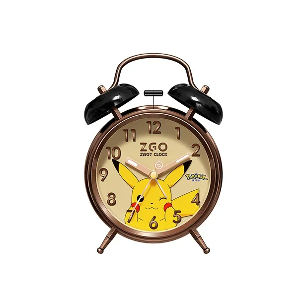 Zgo Sweeping Seconds Movement Alarm Clock Unisex White-0
