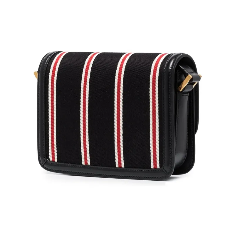 SAINT LAURENT SOLFERINO Canvas Tofu Bag, Canvas Bag, Crossbody Bag, Shoulder Bag Women's-1