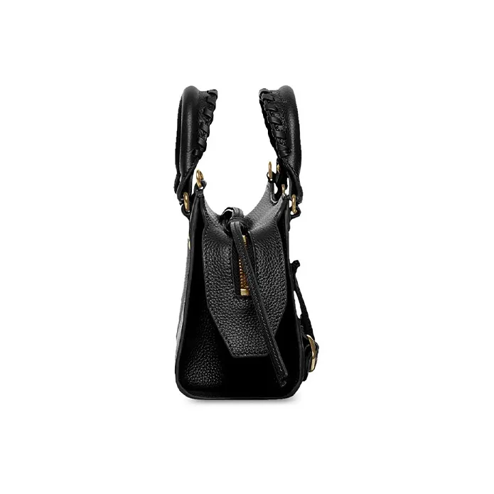 Balenciaga Neo Classic Grained Calfskin Shoulder Bag Crossbody Bag Handbag Mini Women's Black-2