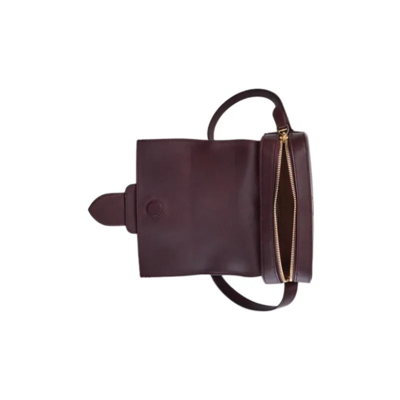 Polo Ralph Lauren Welington Cow Leather Shoulder Bag Crossbody Bag Women's Deep Red-3