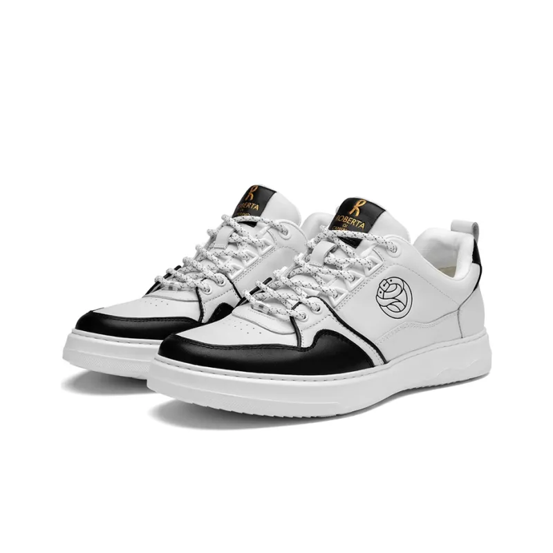 ROBERTA DI CAMERINO Cushioning Low Top Skateboard Shoes Men's White Black-2