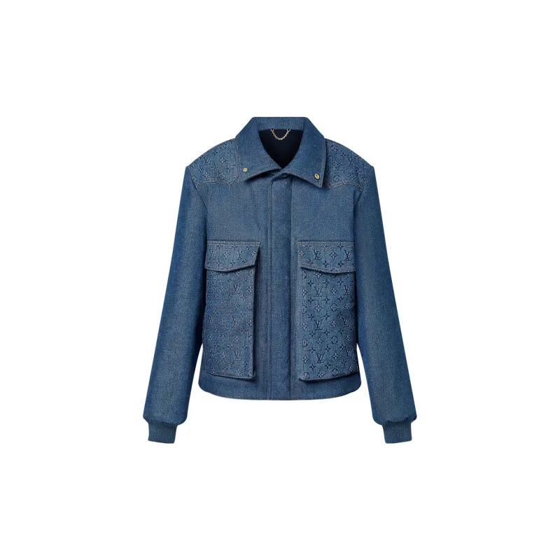 LOUIS VUITTON Monogram Padded Denim Jacket-2