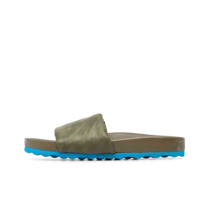 OFF-WHITE Diag Stylish Sandals Men's Army Green-0