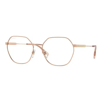 Burberry Eyeglass Frames Unisex Rose Gold
