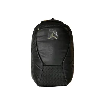 Jordan Polyester Backpack Unisex Black Gold