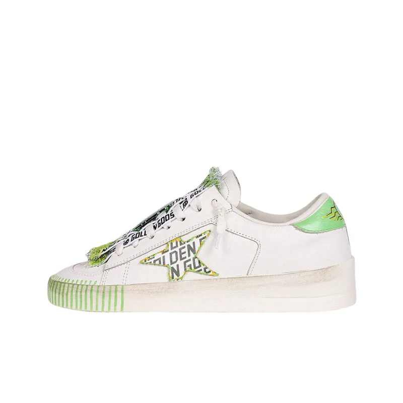 Golden Goose Stardan Low Top Stylish Skateboarding Shoes Men's White Designer Collaboration Edition-1