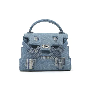 Margin Goods Denim Handbag Mini Women's Blue