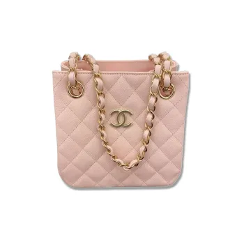 CHANEL Cow Leather Tote Bag, Shopping Bag, Crossbody Bag, Shoulder Bag Mini Women's Cherry Blossom Pink