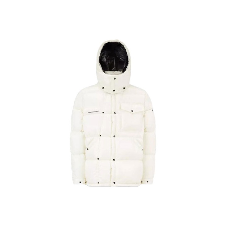 Fragment Design MONCLER GENIUS X Fujiwara Hiroshi FRGMT Down Jackets Unisex  White - POIZON