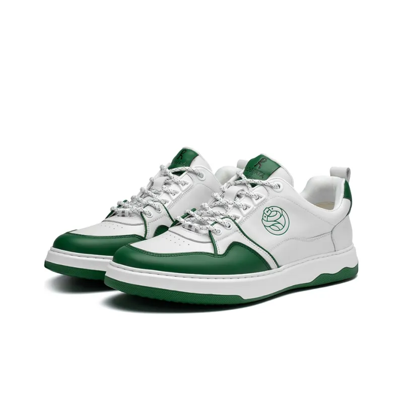 ROBERTA DI CAMERINO Stylish Skateboarding Shoes Men's White Green-2