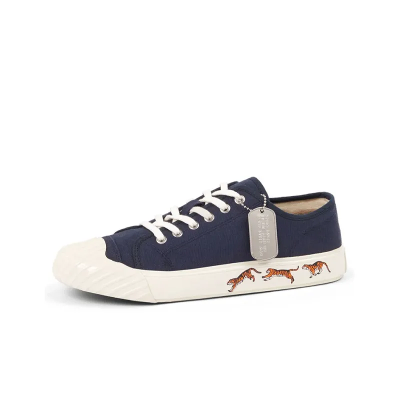 KENZO Low Top Stylish Skateboarding Shoes Women's Midnight Blue-1