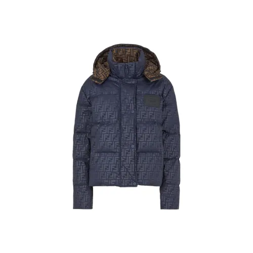 FENDI Down Jackets Unisex Blue