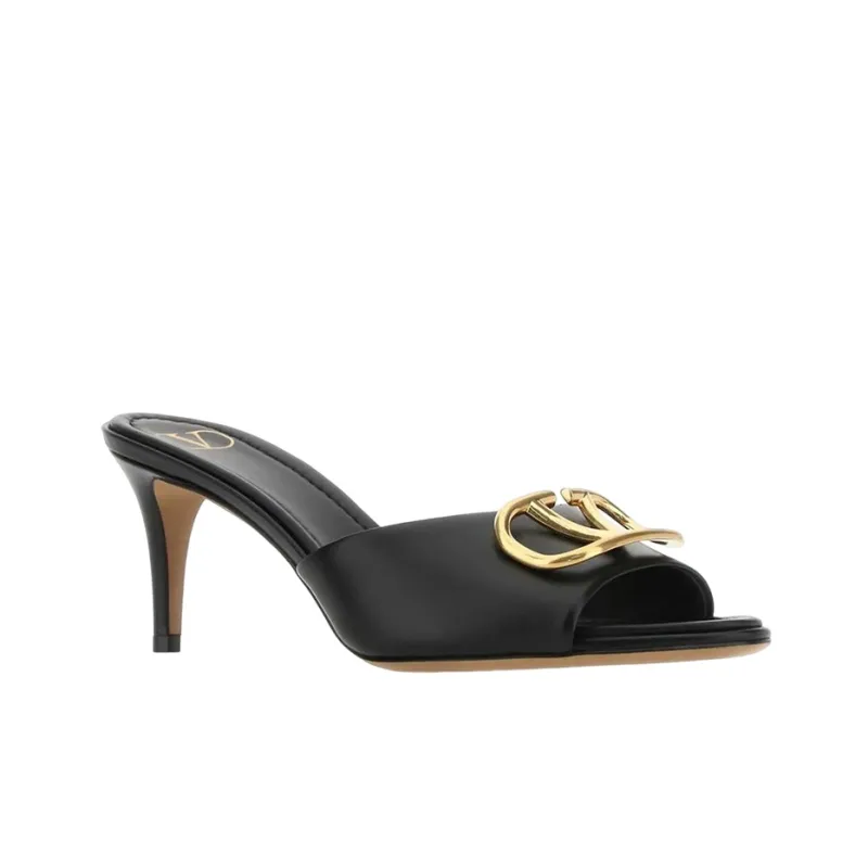 Valentino Slide Slippers Women's Black-2