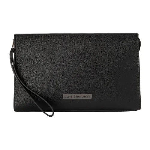 CK/Calvin Klein Cow Leather Clutch Men's Black