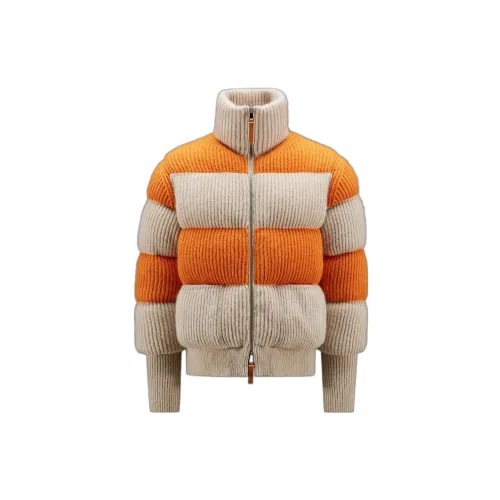 Moncler Down Jackets Women's Beige Orange