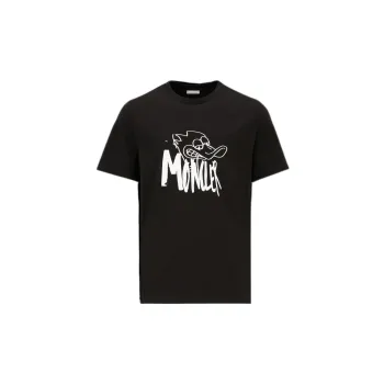 Moncler T Shirts Men Black