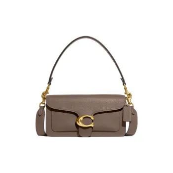 COACH Tabby Cow Leather Portable Crossbody Bag, Shoulder Bag Medium Size Women's Gray