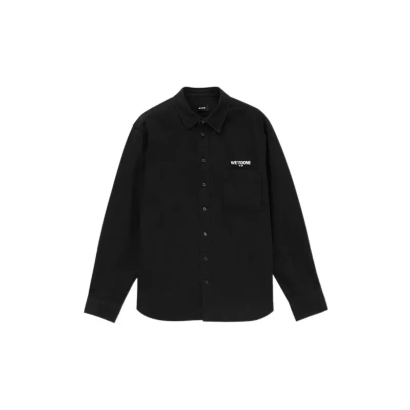 WE11DONE Shirts Unisex Black-1
