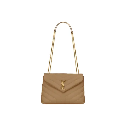 SAINT LAURENT LOULOU Cow Leather Portable Crossbody Bag, Shoulder Bag Women's