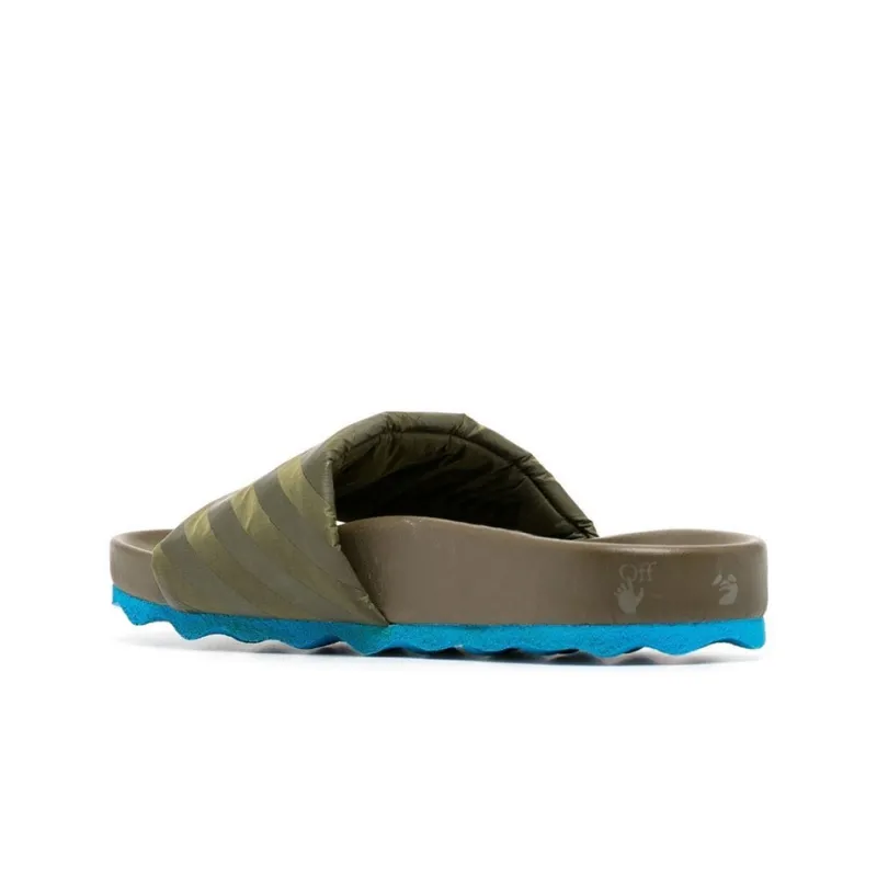 OFF-WHITE Diag Stylish Sandals Men's Army Green-3