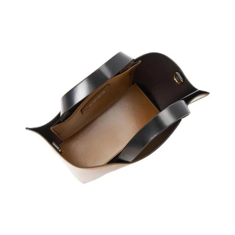 MARNI Cow Leather One Shoulder Handbag Women's Brown-3