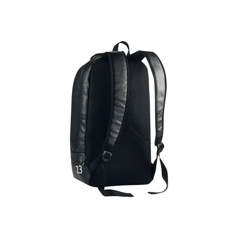Jordan Polyester Backpack Unisex Black Gold-3