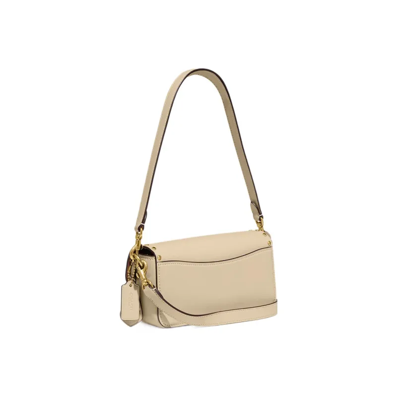 COACH Studio Glove Tanning Handbag Shoulder Bag Crossbody Bag Small Size Women's Ivory White-1