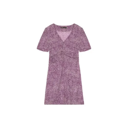 Maje Short-Sleeved Dresses Women's Purple