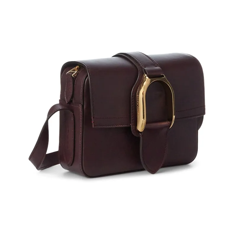 Polo Ralph Lauren Welington Cow Leather Shoulder Bag Crossbody Bag Women's Deep Red-1