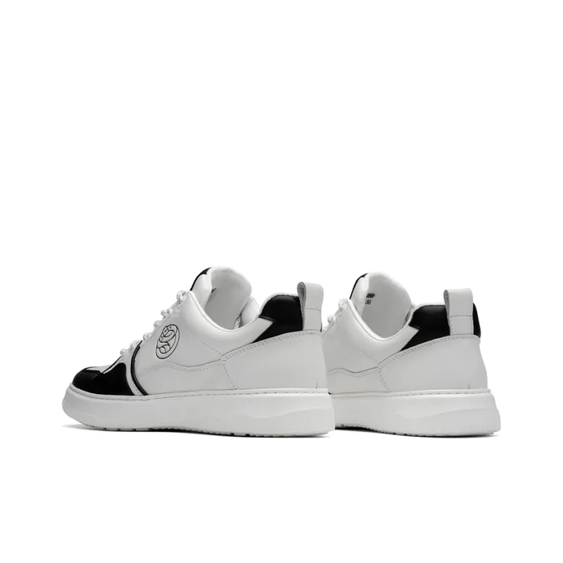 ROBERTA DI CAMERINO Cushioning Low Top Skateboard Shoes Men's White Black-3