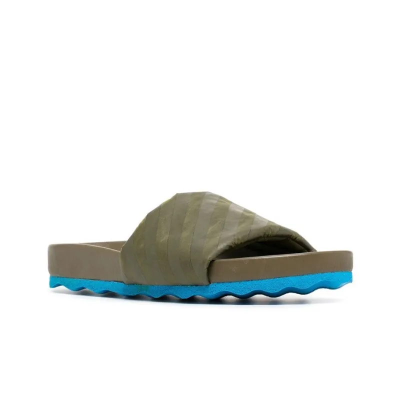 OFF-WHITE Diag Stylish Sandals Men's Army Green-1