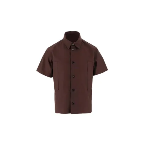 Bottega Veneta Shirts Men Burgundy